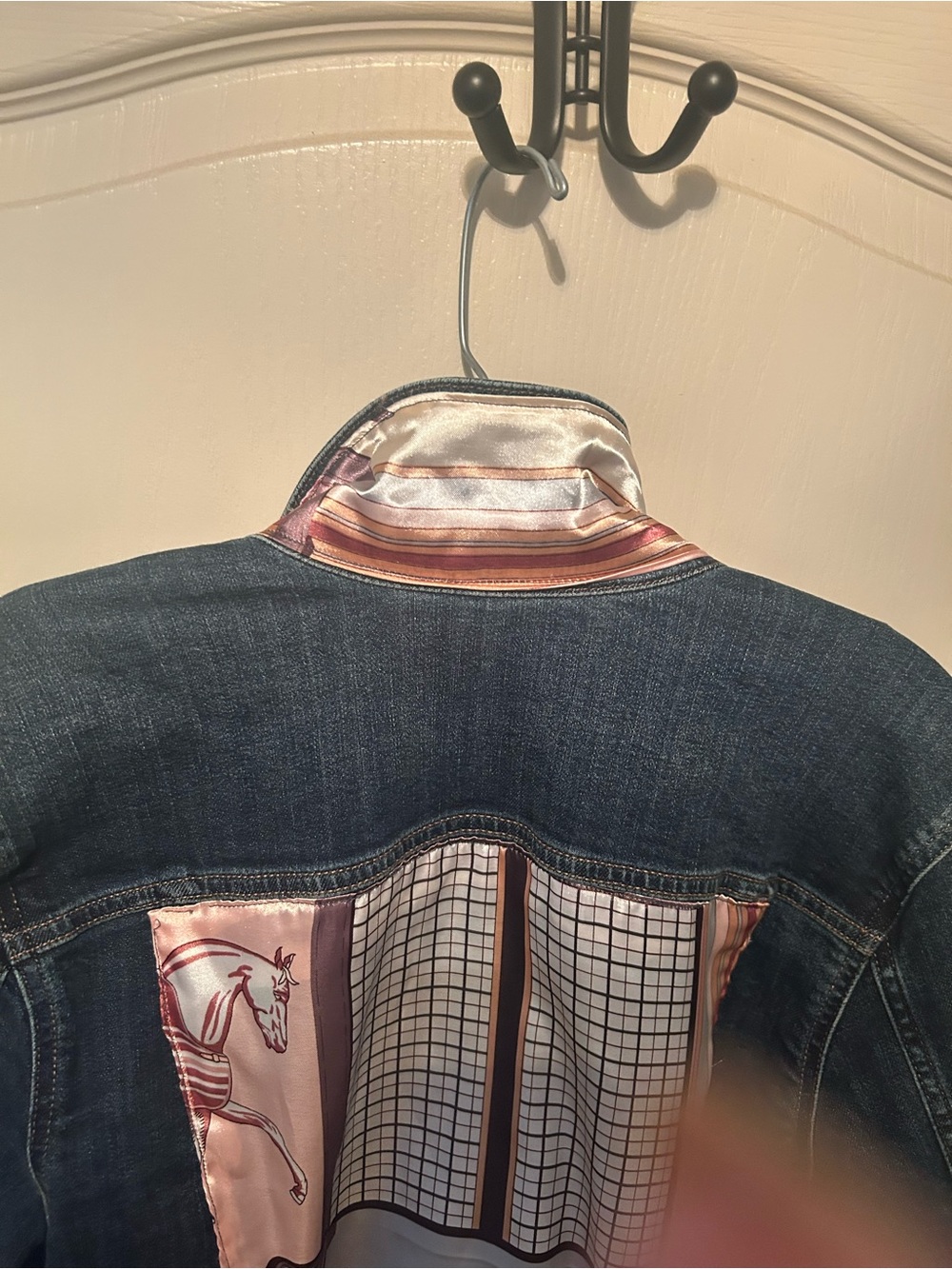 Dark Blue Denim Jacket with cool Details - Picture 11 of 13